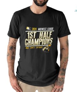 Lake County Captains 2024 Midwest League 1st Half Champions shirt