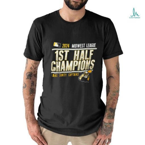 Lake County Captains 2024 Midwest League 1st Half Champions shirt