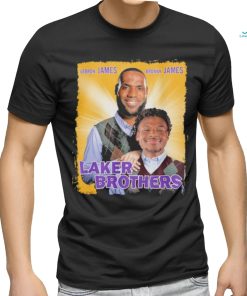 Laker Brothers Lebron James And Bronny James Shirt