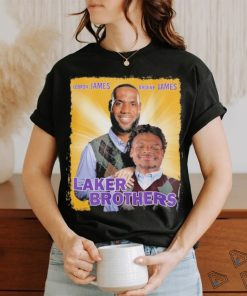 Laker Brothers Lebron James And Bronny James Shirt