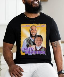 Laker Brothers Lebron James And Bronny James Shirt