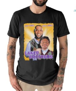 Laker Brothers Lebron James And Bronny James Shirt