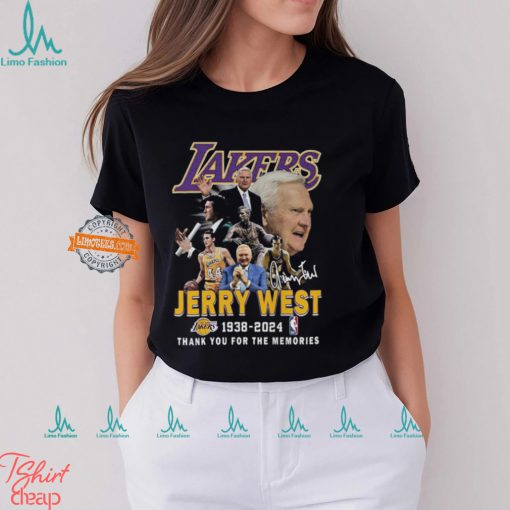 Lakers Jerr West 1938 2024 Thank You For The Memories T Shirt