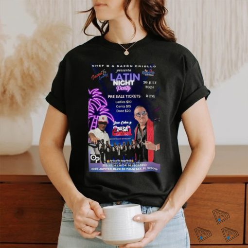 Latin Night Party Tickets, Sat, Jul 20, 2024 Poster Shirt
