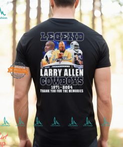 Legend Larry Allen Dallas Cowboys 1971 2024 Thank You For The Memories Signature Unisex T Shirt