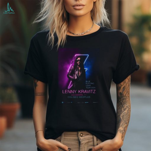 Lenny Kravitz Blue Electric Light Tour 2024 At Coliseo Medplus On December 11 Poster Shirt