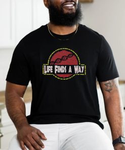 Life finds a way Dino DNA Typography shirt