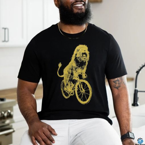 Lion on a Bicycle T Shirt