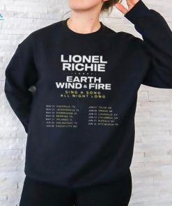Lionel Richie and Earth Wind & Fire – Sing a Song All Night Long Tour 2024 Music T Shirt