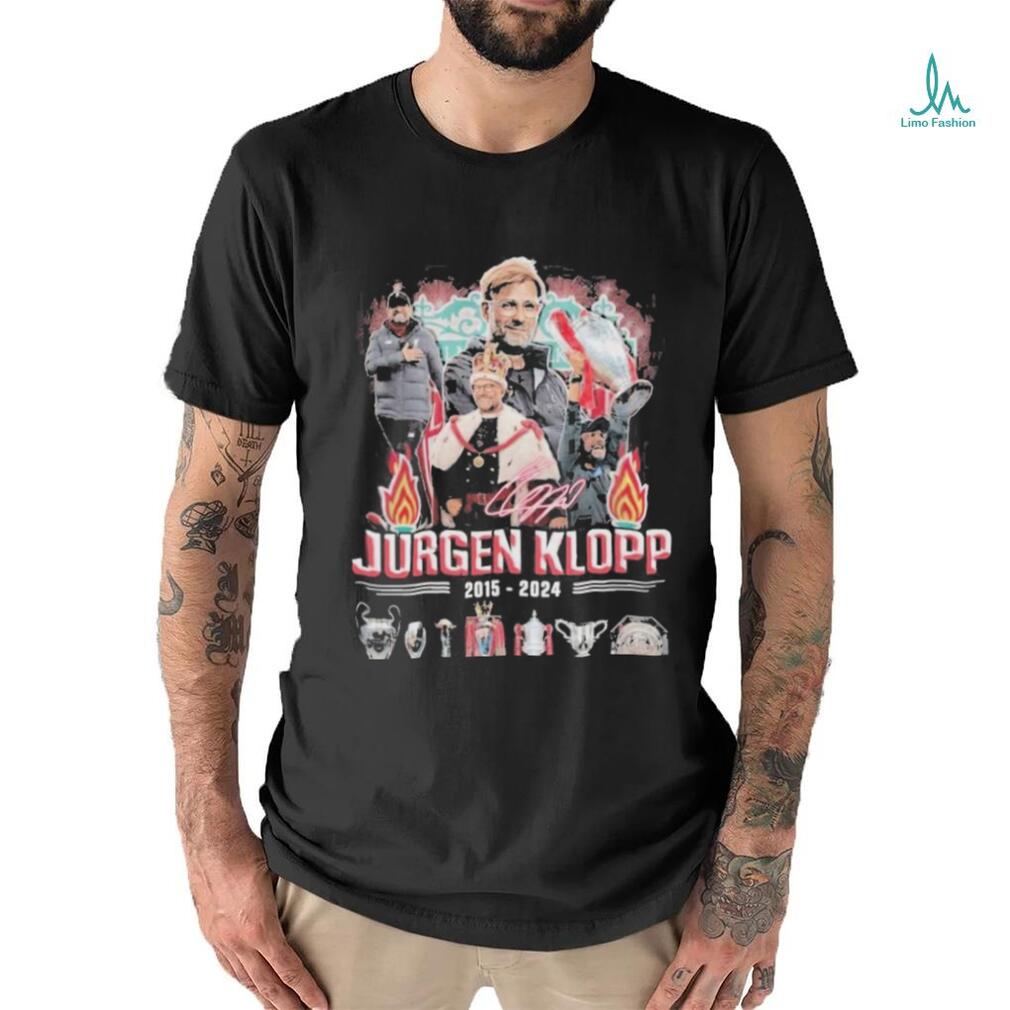 Liverpool Jurgen Klopp 2015 2024 Thank You For The Memories T Shirt Liverpool Jurgen Klopp 2015 2024 Thank You For The Memories T Shirt