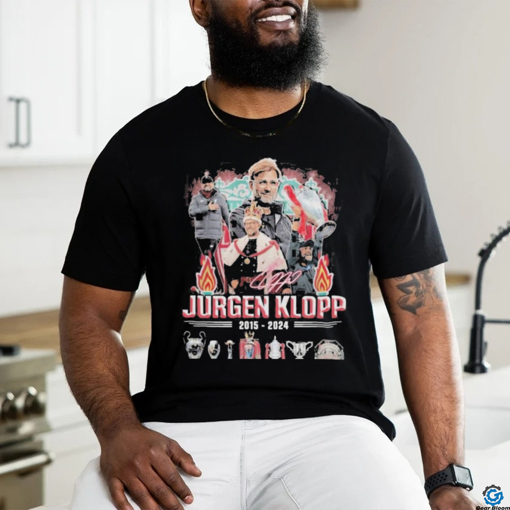 Liverpool Jurgen Klopp 2015 2024 Thank You For The Memories T Shirt Liverpool Jurgen Klopp 2015 2024 Thank You For The Memories T Shirt