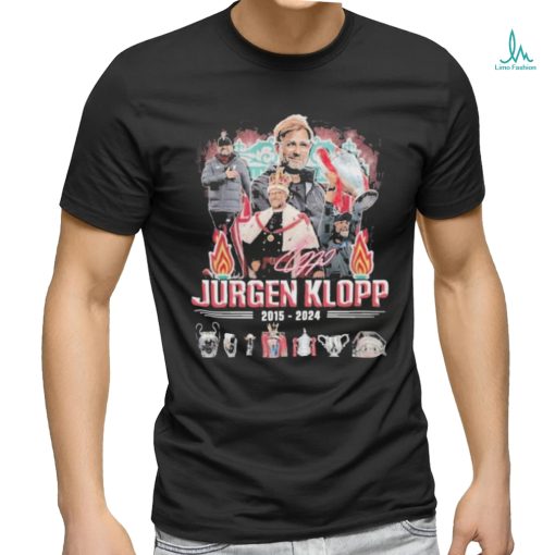 Liverpool Jurgen Klopp 2015 2024 Thank You For The Memories T Shirt