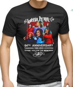 Loretta Lynn 64th Anniversary 1960 2024 Thank You For The Memories Shirt