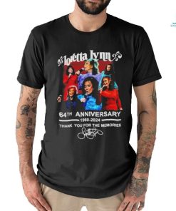 Loretta Lynn 64th Anniversary 1960 2024 Thank You For The Memories Shirt