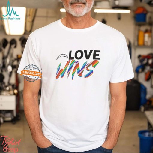 Los Angeles Chargers Pride Love Wins 2024 Shirt