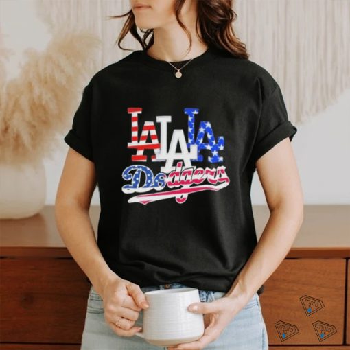 Los Angeles Dodgers Baseball Team Celebrating 4th Of July T Shirt