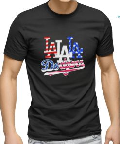 Los Angeles Dodgers Baseball Team Celebrating 4th Of July T Shirt