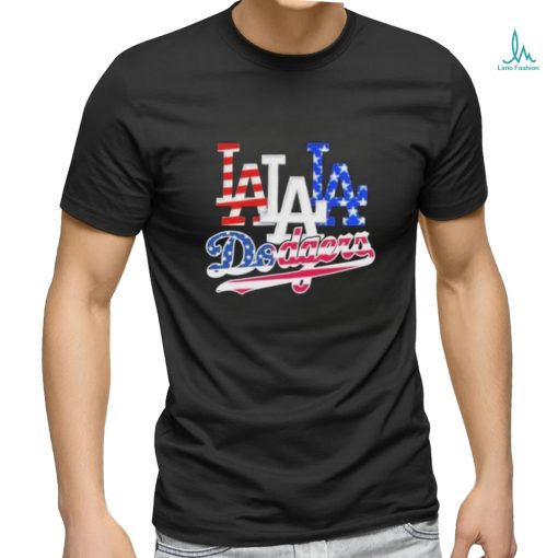 Los Angeles Dodgers Baseball Team Celebrating 4th Of July T Shirt