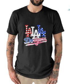 Los Angeles Dodgers Baseball Team Celebrating 4th Of July T Shirt