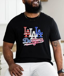 Los Angeles Dodgers Baseball Team Celebrating 4th Of July T Shirt