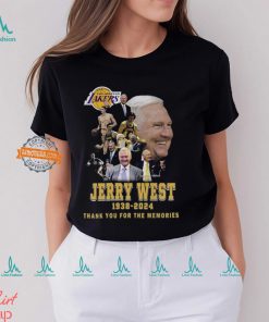 Los Angeles Lakers Jerry West 1938 2024 Thank You For The Memories T Shirt