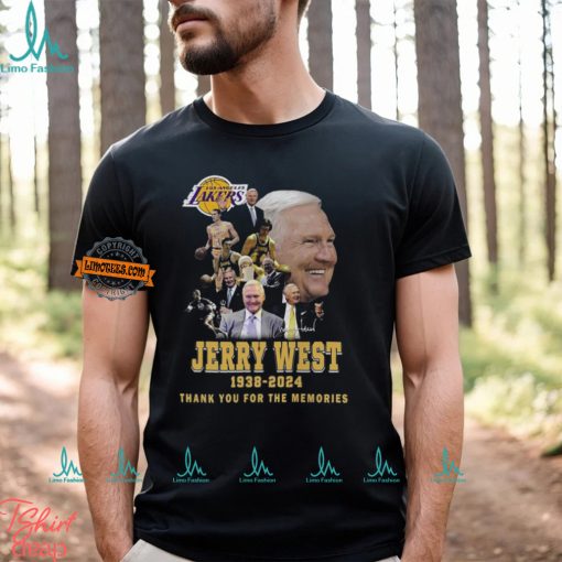 Los Angeles Lakers Jerry West 1938 2024 Thank You For The Memories T Shirt