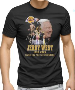 Los Angeles Lakers NBA Jerry West 1938 2024 Thank You For The Memories T Shirt