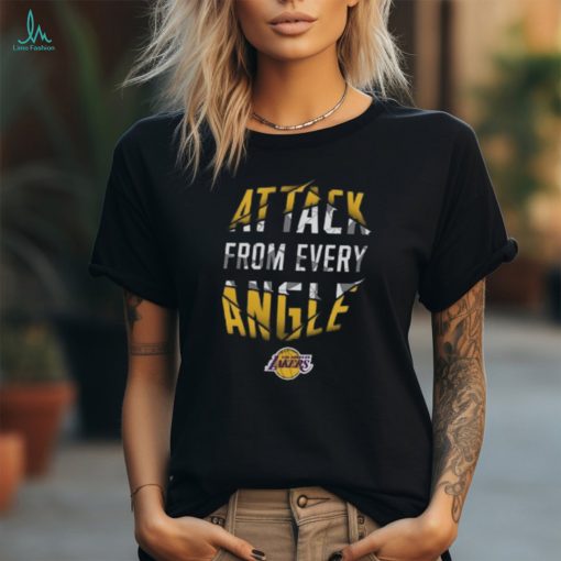 Los Angeles Lakers Under Armour Youth Combine Authentic Attack from Every Angle Performance T Shirt