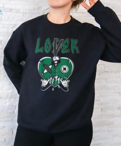 Loser Lover Heart Dripping Pine Green 3S Matching T Shirt