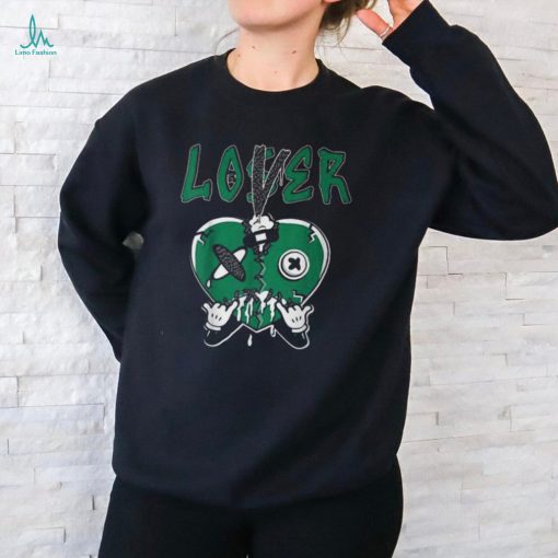 Loser Lover Heart Dripping Pine Green 3S Matching T Shirt