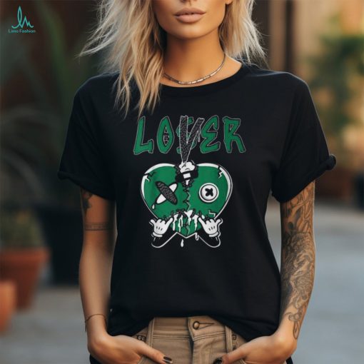 Loser Lover Heart Dripping Pine Green 3S Matching T Shirt