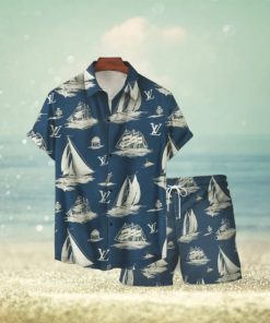 Louis Vuitton Boats Luxury Hawaiian Shirt And Short