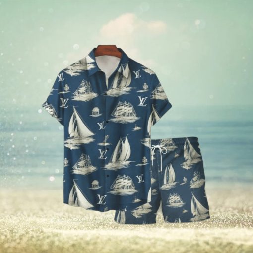 Louis Vuitton Boats Luxury Hawaiian Shirt And Short