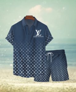 Louis Vuitton Gradient Luxury Hawaiian Set For Summer