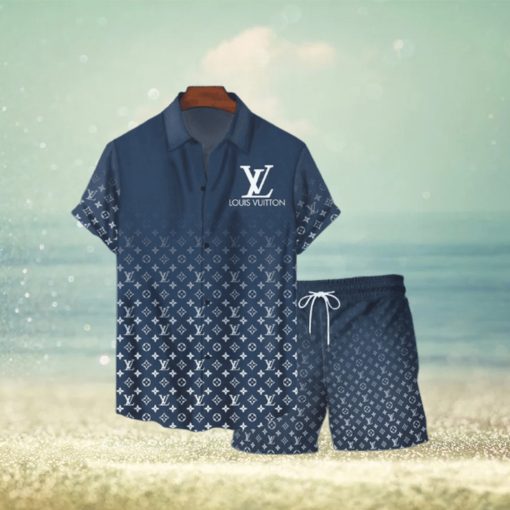 Louis Vuitton Gradient Luxury Hawaiian Set For Summer