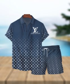 Louis Vuitton Gradient Luxury Hawaiian Set For Summer