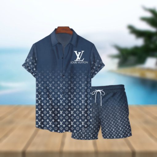 Louis Vuitton Gradient Luxury Hawaiian Set For Summer