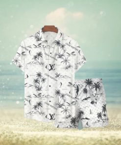 Louis Vuitton Palm Tree Luxury Hawaiian Shirt And Short