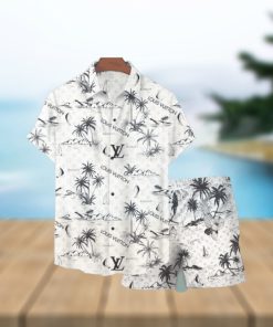 Louis Vuitton Palm Tree Luxury Hawaiian Shirt And Short