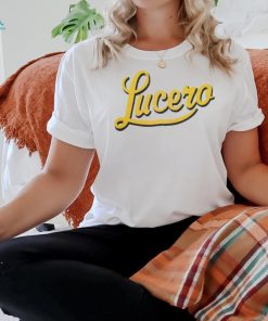 Lucero Logo Script Baseball Shirts