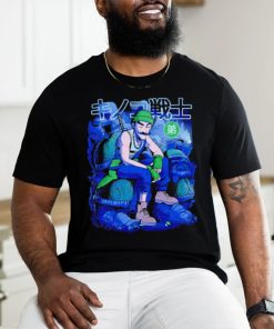 Luigi character green mushroom Brother shirt