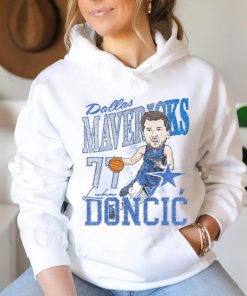 Luka Doncic Dallas Mavericks White Caricature Short Sleeve Fashion Player T Shirt