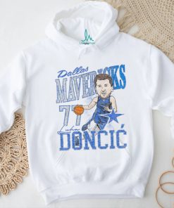 Luka Doncic Dallas Mavericks White Caricature Short Sleeve Fashion Player T Shirt, hoodie, sweater, long sleeve and tank top Luka Doncic Dallas Mavericks White Caricature Short Sleeve Fashion Player T Shirt