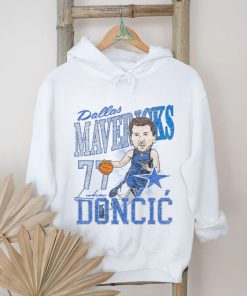 Luka Doncic Dallas Mavericks White Caricature Short Sleeve Fashion Player T Shirt, hoodie, sweater, long sleeve and tank top Luka Doncic Dallas Mavericks White Caricature Short Sleeve Fashion Player T Shirt