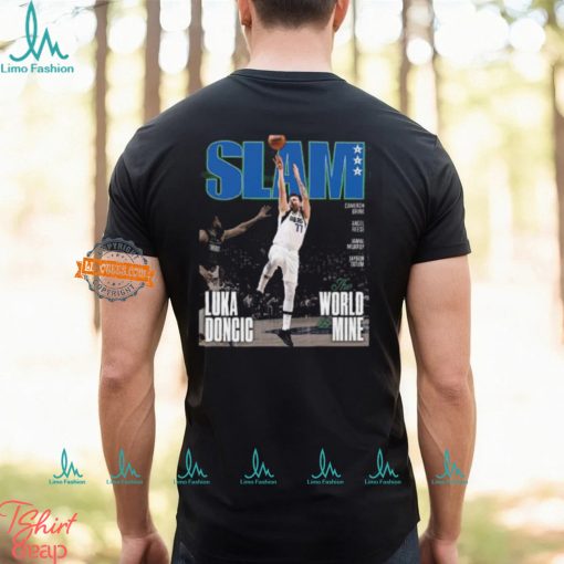 Luka Doncic The World Is Mine Run To The ’24 NBA Finals With The Cover Of SLAM 250 Vintage T Shirt