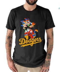 MLB Anime Dragon Ball Dodgers Cartoon Baseball Meme shirt
