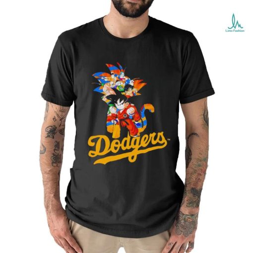 MLB Anime Dragon Ball Dodgers Cartoon Baseball Meme shirt