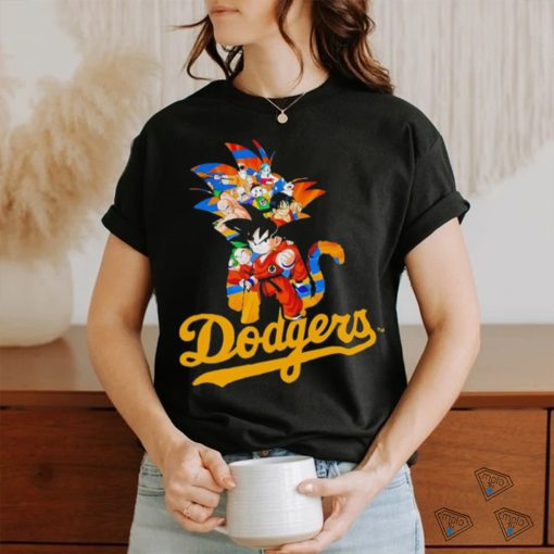 MLB Anime Dragon Ball Dodgers Cartoon Baseball Meme shirt