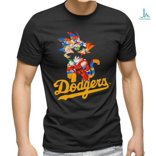 MLB Anime Dragon Ball Dodgers Cartoon Baseball Meme shirt