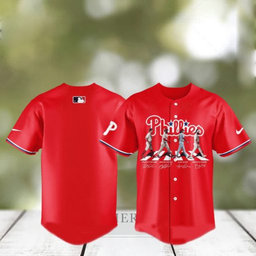 MLB Philadelphia Go On The Road Baseball Jersey, Phillies Philadelphia Phillies London Series Jersey Shirt